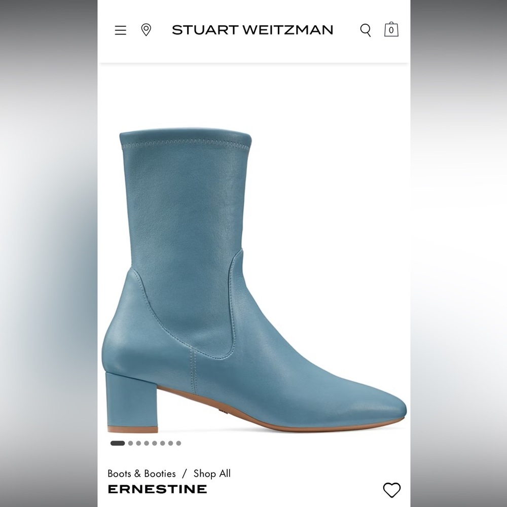 Stuart Weitzman Teal Heeled Boots